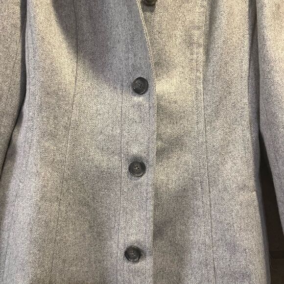 ❤️Banana Republic Fully Lined Wool Pea Coat Grey Size small jacket - Picture 5 of 14
